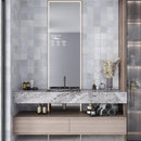 Purple 1x8 Glossy Ceramic Bullnose Tile Trim (10 pack, 0.556 sq ft/case) - Sample