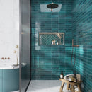 Ocean Green 2.5x8 Glossy Subway Ceramic Tile (38 pack, 5.38 sq ft/case) - Sample