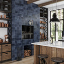 Dark Blue 5x5 Glossy Subway Ceramic Tile (57 pack, 10.76 sq ft/case) - Sample