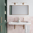 Soft Pink 1x8 Glossy Ceramic Bullnose Tile Trim (10 pack, 0.556 sq ft/case) - Sample
