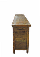 9 Feet Long Red Antique Chinese Buffet Sideboard Cabinet