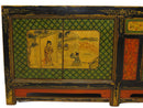 9 Feet Long Hand Painted Antique Asian Sideboard
