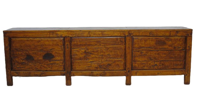 9 Feet Long Hand Painted Antique Asian Sideboard