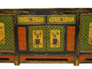 9 Feet Long Hand Painted Antique Asian Sideboard