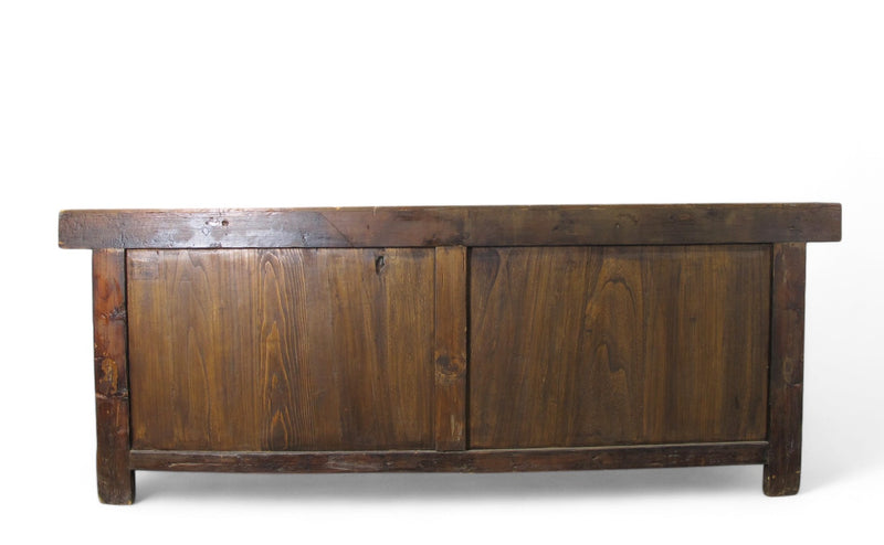 Hand Painted 98" Inch Long Asian Buffet Sideboard
