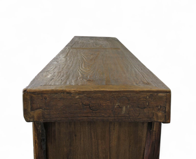 Hand Painted 98" Inch Long Asian Buffet Sideboard