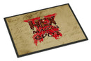 Hex marks the spot Halloween Doormat Indoor Outdoor 18H X 27W Front Door Mat Rugs for Entryway, Non Slip Washable
