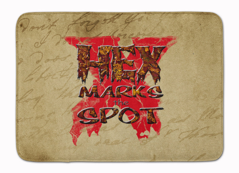 Hex marks the spot Halloween Machine Washable Memory Foam Mat SB3006RUG