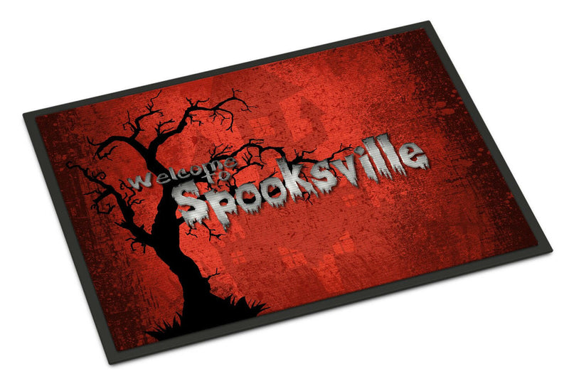 Welcome to Spooksville Halloween Indoor or Outdoor Mat 24x36 Doormat