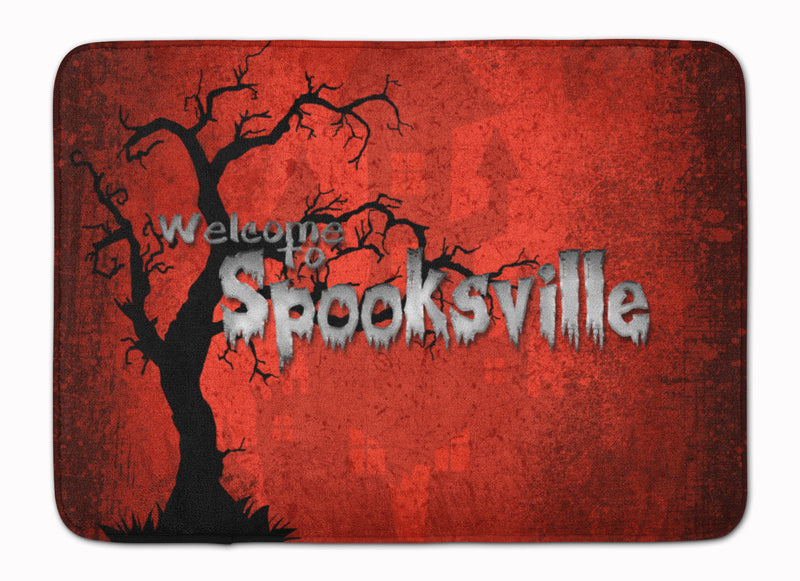 Welcome to Spooksville Halloween Machine Washable Memory Foam Mat SB3008RUG