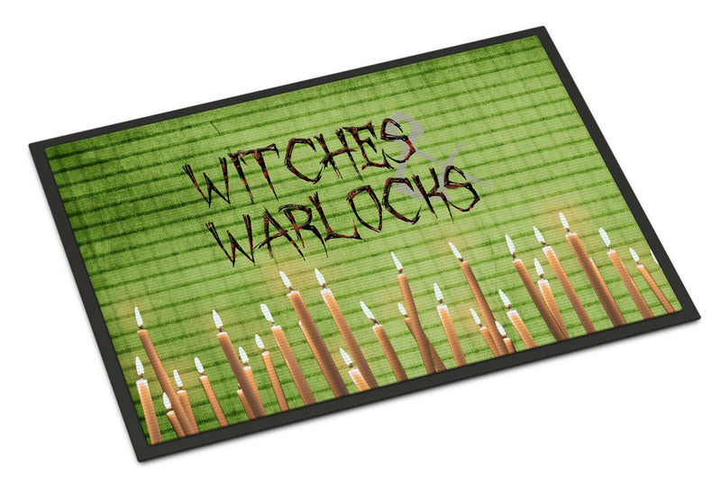 Witches and Warlocks Halloween Indoor or Outdoor Mat 24x36 Doormat