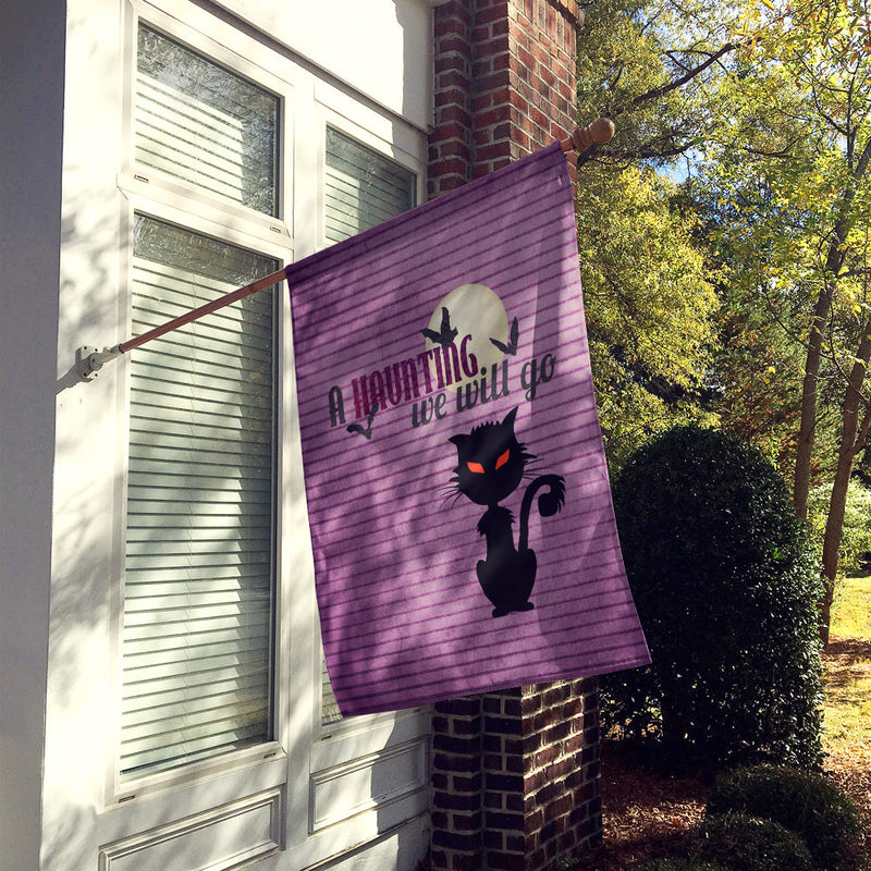 A Haunting we will go Halloween Flag Canvas House Size