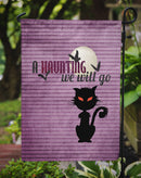 A Haunting we will go Halloween Garden Flag – Decorative Outdoor Yard Flag