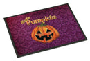 Hello Pumpkin Halloween Doormat Indoor Outdoor 18H X 27W Front Door Mat Rugs for Entryway, Non Slip Washable