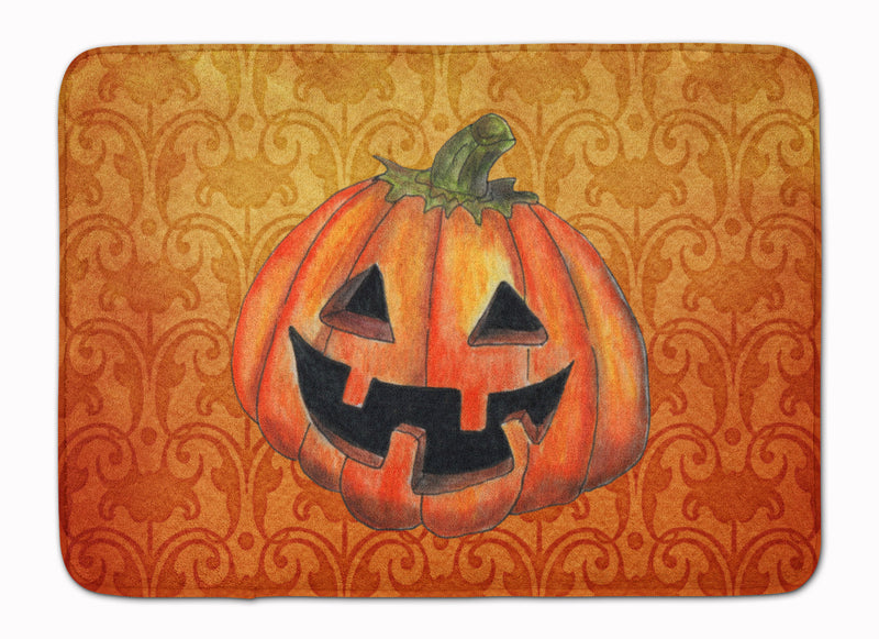 October Pumpkin Halloween Machine Washable Memory Foam Mat SB3020RUG