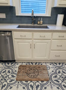Genuine Cow Girl Branded Memory Foam Kitchen Mat Machine Washable Anti-Fatigue Cushion Comfort Bath or Kitchen Rug