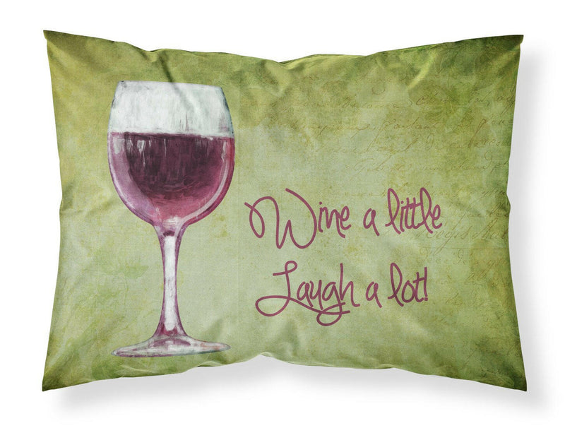 Wine a little laugh a lot Moisture wicking Fabric standard pillowcase SB3067PILLOWCASE