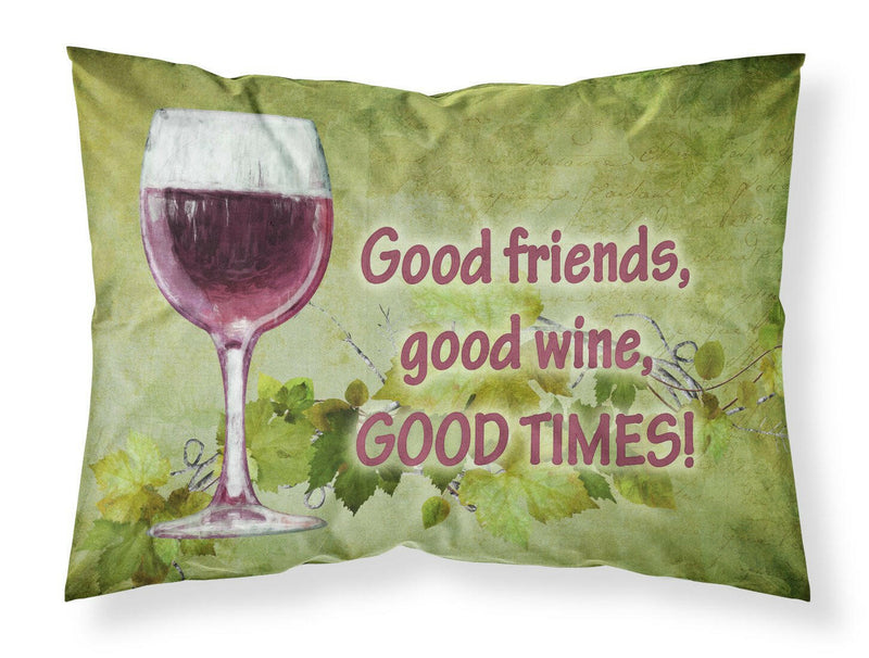 Good friends, good wine, good times Moisture wicking Fabric standard pillowcase SB3070PILLOWCASE