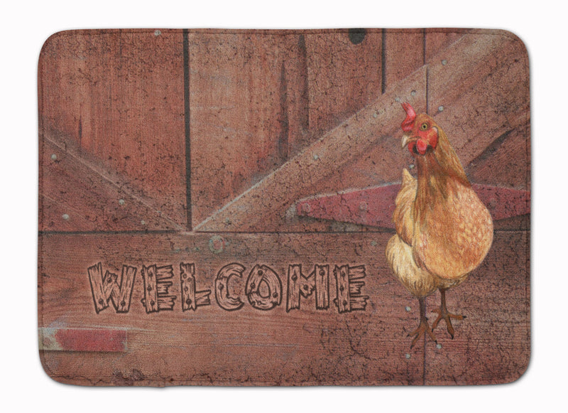 Welcome Chicken Machine Washable Memory Foam Mat SB3075RUG