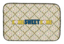 Home Sweet Home Dish Drying Mat Absorbent Dish Drying Mat Pad for Kitchen Counter Dish Drainer Mat for Countertop, 14 x 21", Multicolor