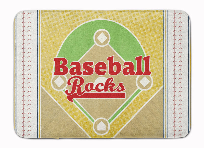 Baseball Rules Machine Washable Memory Foam Mat SB3077RUG