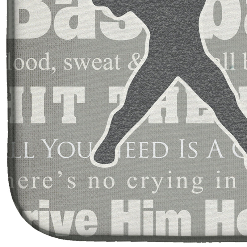Baseball is Life Dish Drying Mat – Absorbent, Artistic Kitchen Essentials SB3078DDM
