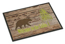 Welcome to the Cabin Doormat Indoor Outdoor 24H X 36W Front Door Mat Rugs for Entryway, Non Slip Washable Low Pile,