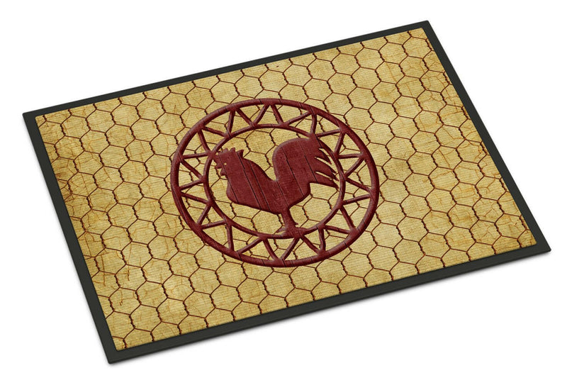 Rooster Chicken Coop Indoor or Outdoor Mat 18x27 SB3085MAT