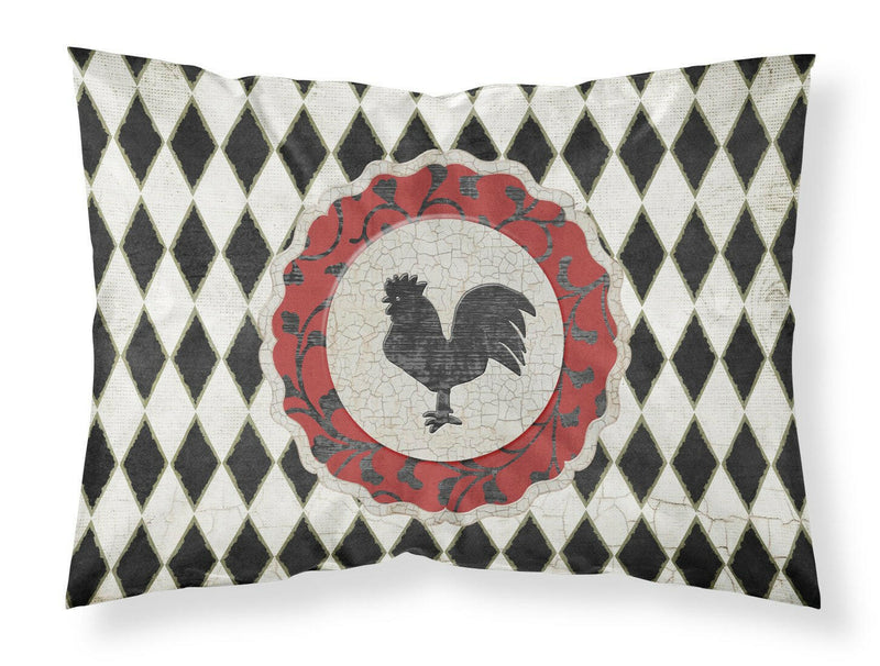 Rooster Harlequin Black and white Moisture wicking Fabric standard pillowcase SB3086PILLOWCASE