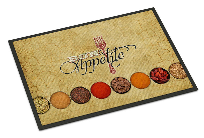 Bon Appetite and Spices Doormat - 18x27 Decorative Floor Mat – Indoor/Outdoor Rug with Artistic Flair SB3089MAT