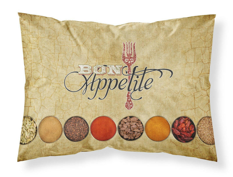 Bon Appetite and Spices Standard Pillowcases – Artistic Decorative Front, Crisp White Back SB3089PILLOWCASE