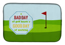 A Bad Day at Golf Dish Drying Mat – Absorbent, Artistic Kitchen Essentials SB3091DDM