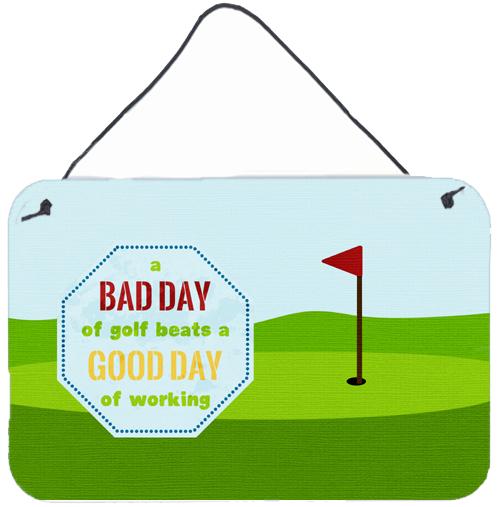 A Bad Day at Golf Aluminium Metal Wall or Door Hanging Prints SB3091DS812