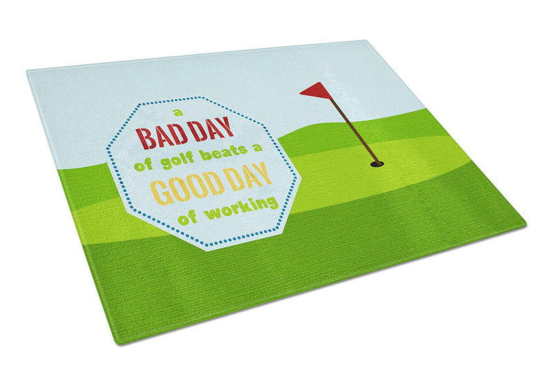 A Bad Day at Golf Glass Cutting Board Large Size SB3091LCB