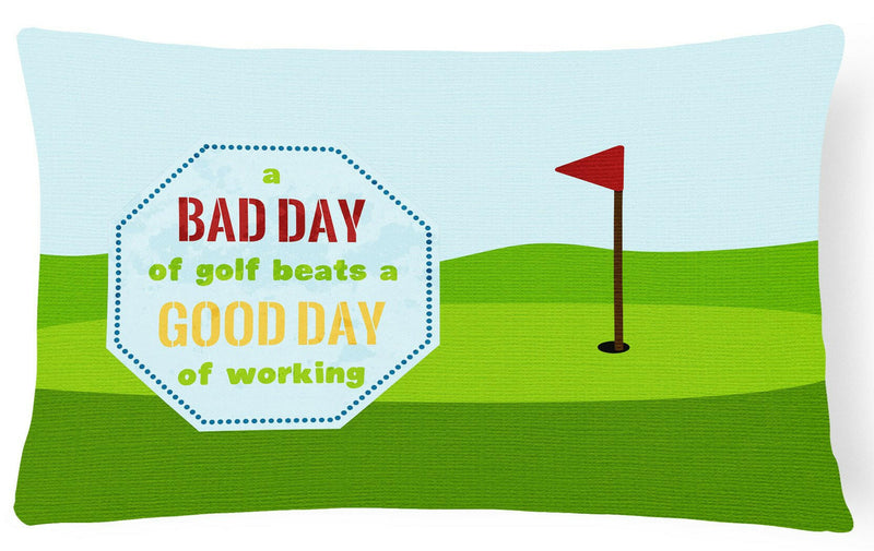 A Bad Day at Golf   Canvas Fabric Decorative Pillow SB3091PW1216