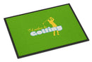 I'd rather be Golfing Man on Green Doormat Indoor Outdoor 18H X 27W Front Door Mat Rugs for Entryway, Non Slip Washable