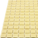 Cream Beige 12x12 Uniform Square Glossy Glass Mosaic Tile (20 pack, 20 sq ft/case) - Sample