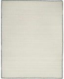 Ayumu Off White Hand Woven Wool Area Rug