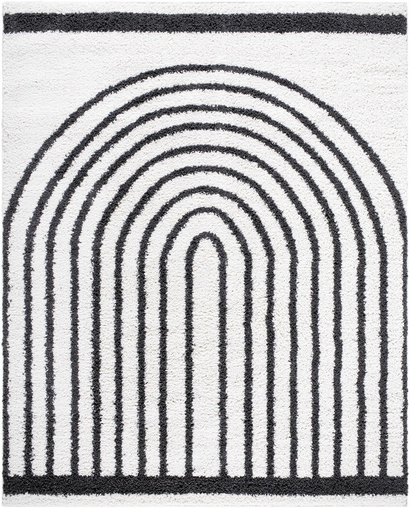 Bauer Plush Black Rainbow Rug - Clearance