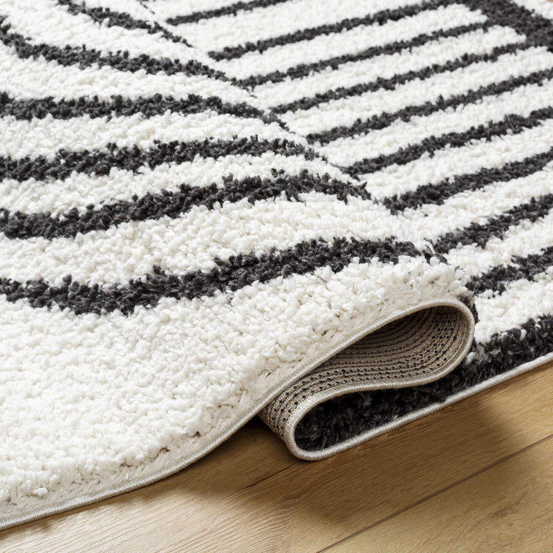 Bauer Plush Black Rainbow Rug - Clearance