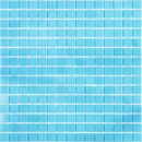 Aqua Blue 12x12 Glossy Uniform Square Glass Mosaic Tile (20 pack, 20 sq ft/case) - Sample