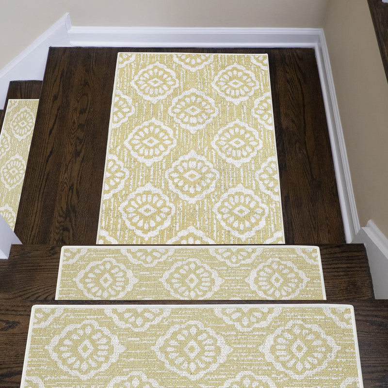Sussexhome Flower Collection 2 x 3 Foot Heavy Duty Low Pile  Landing Rug Runner