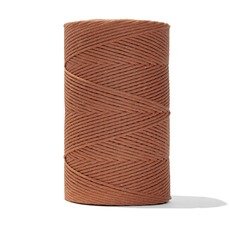 SOFT COTTON CORD ZERO WASTE 4mm - 1 SINGLE STRAND - BRONZE