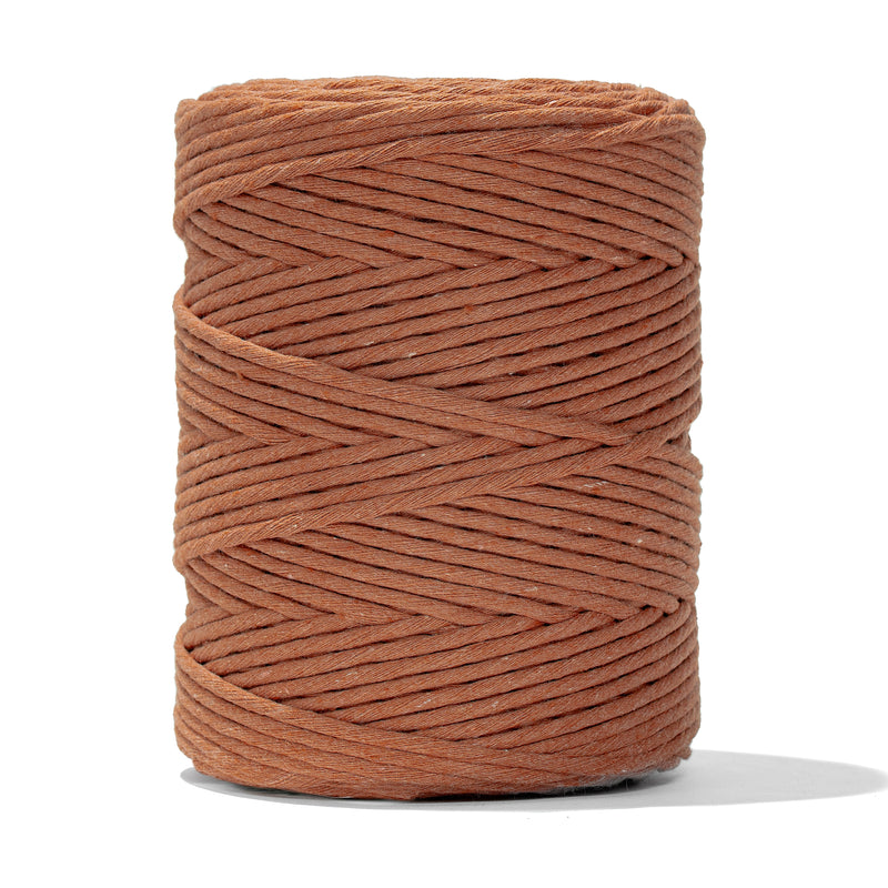 SOFT COTTON CORD ZERO WASTE 4mm - 1 SINGLE STRAND - BRONZE