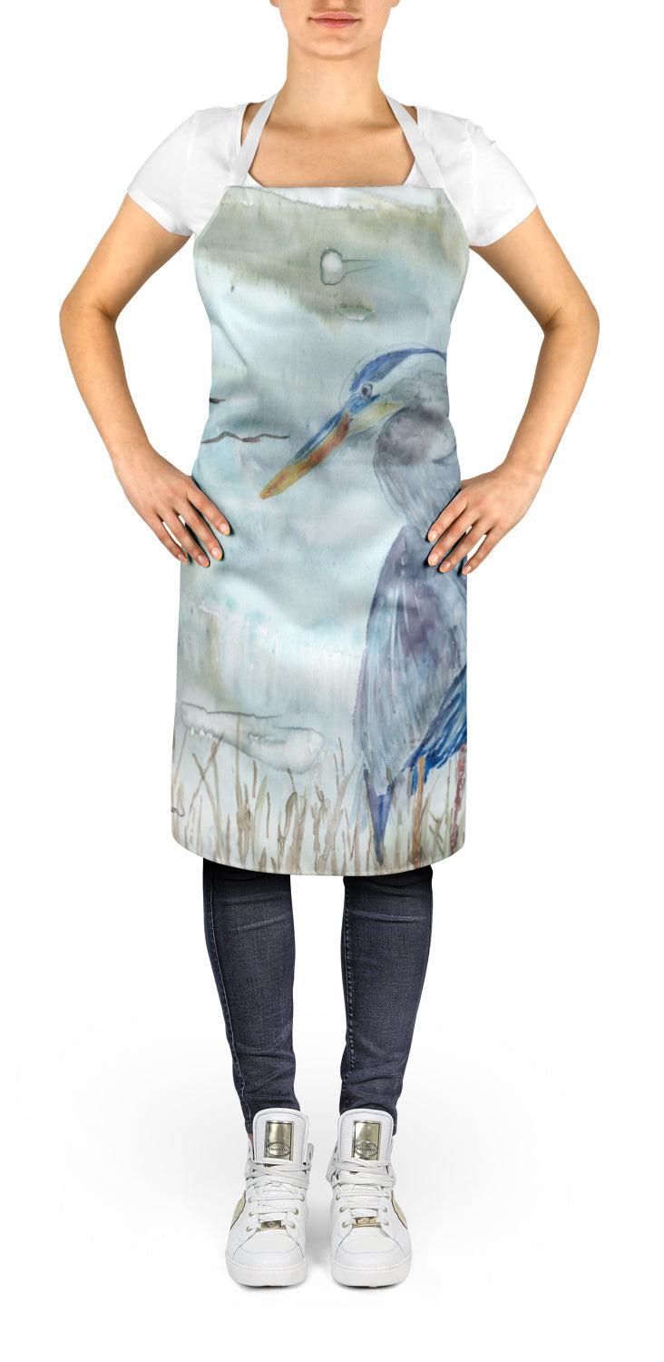 Blue Heron Watercolor Apron – Artist-Designed Kitchen, BBQ & Craft Apron SC2007APRON
