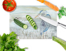 Blue Heron Watercolor Glass Cutting Boards – Durable, Decorative Kitchen Art Large SC2007LCB