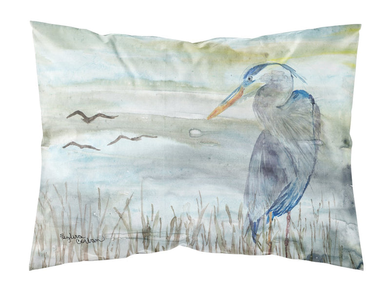Blue Heron Watercolor  Standard Pillowcase – Artistic Decorative Front, White Back SC2007PILLOWCASE