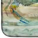 Blue Crab Sunset Dish Drying Mat – Absorbent, Artistic Kitchen Essentials SC2013DDM