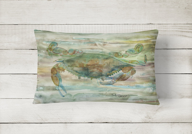 Crab a leg up Sunset Canvas Fabric Decorative Pillow SC2015PW1216