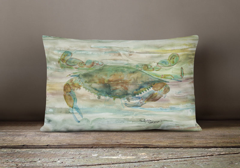 Crab a leg up Sunset Canvas Fabric Decorative Pillow SC2015PW1216